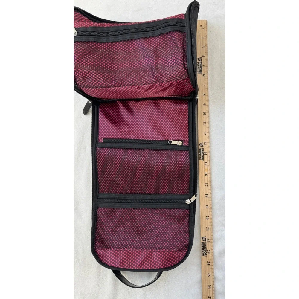 Caboodles Black Travel‎ Make Up Cosmetic Case Toiletry Bag Hanging Organizer